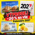 Kalendáře 2027 Brno – výprodej se slevou 20 %